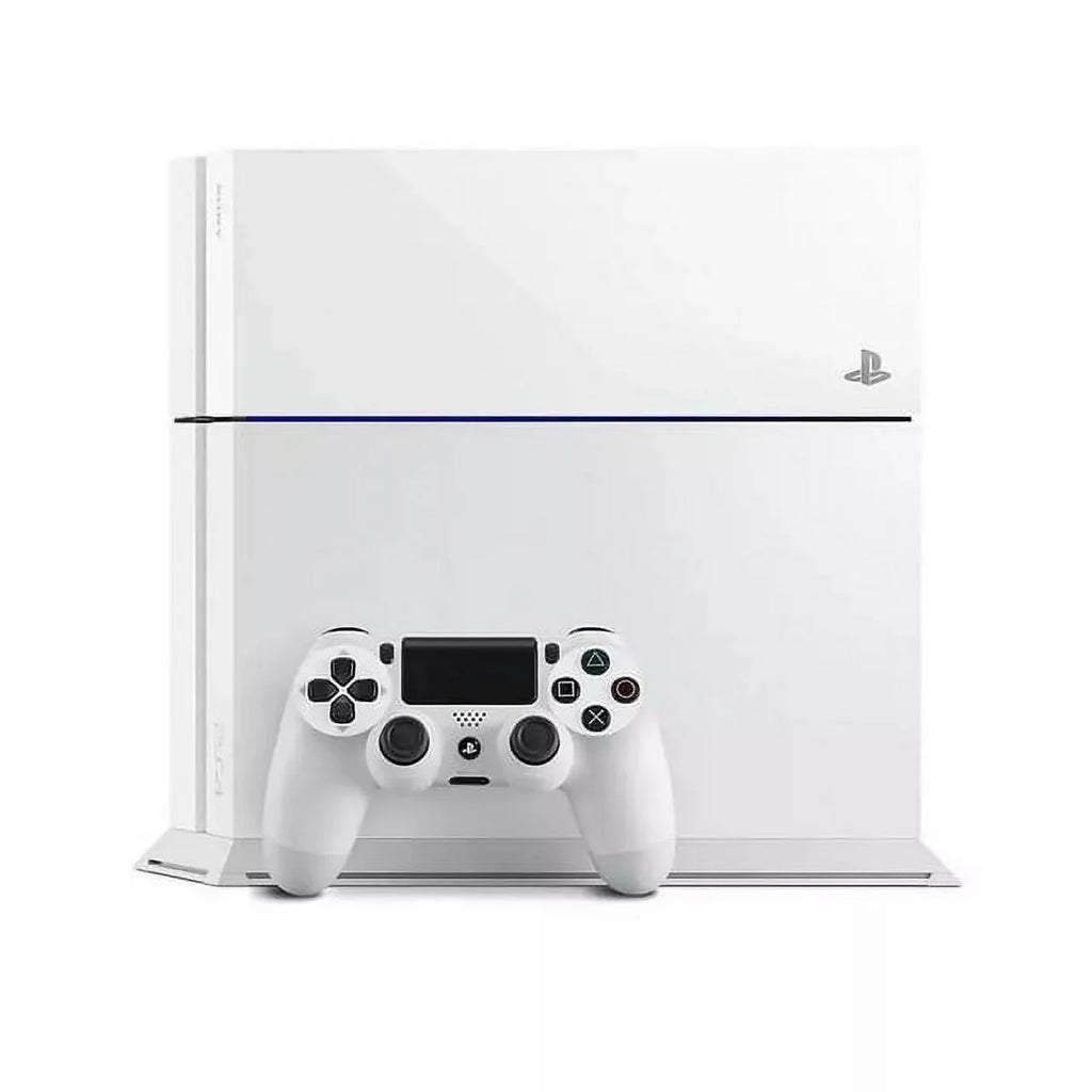 PlayStation 4 500GB Gaming Console White HDMI Cable with BOLT AXTION Cleaning Kit Bundle Like New