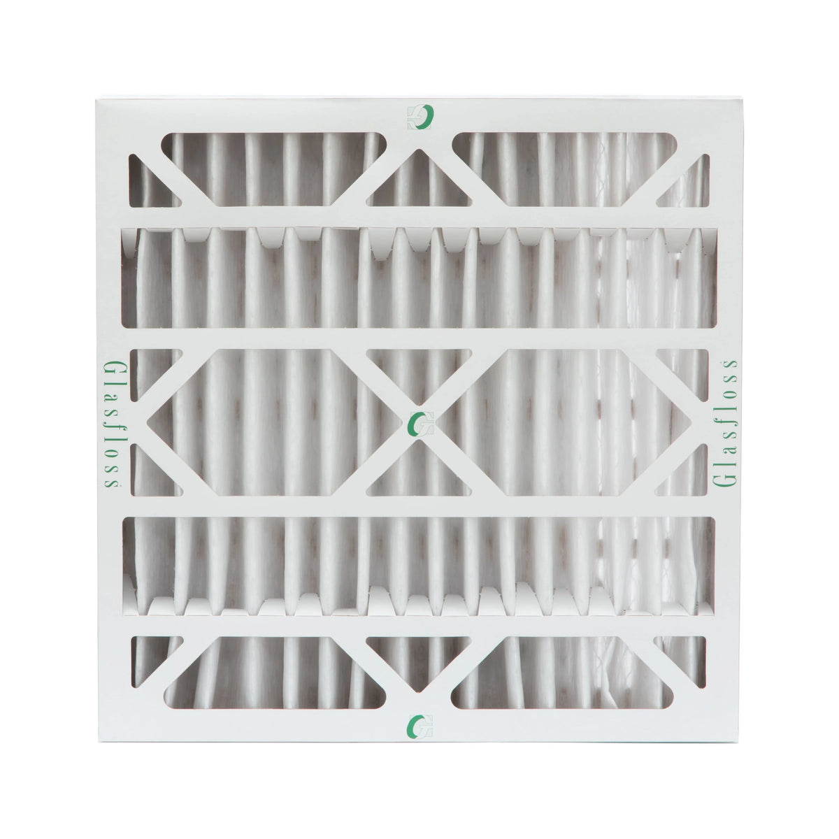 2 Pack of 20x20x4 MERV 13 Pleated 4" Inch Air Filters by Glasfloss. Actual Size: 19-1/2 x 19-1/2 x 3-3/4