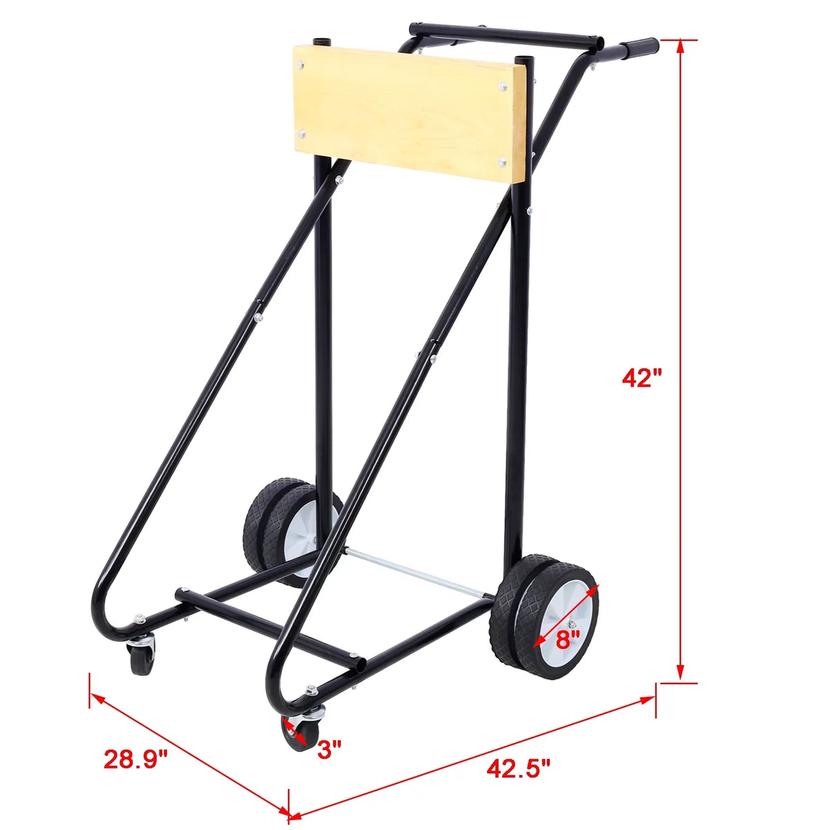 Steel Outboard Boat Motor Stand, 315lbs Capacity, with Wheels for Easy Mobility - Perfect for Garage Storage and Maintenance