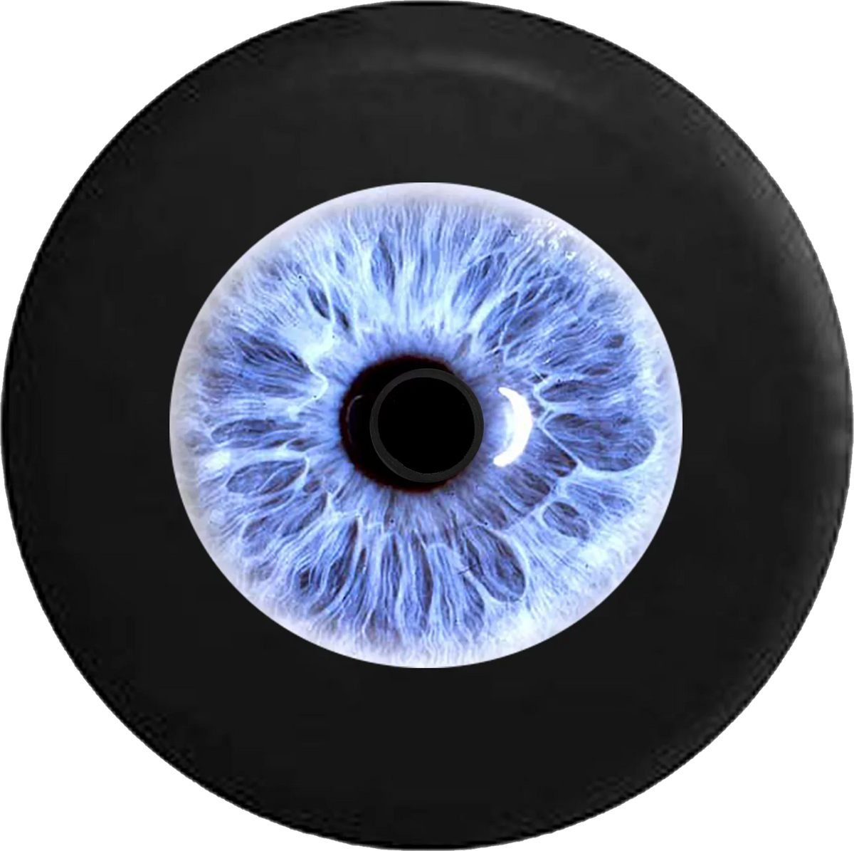2018 2019 Wrangler JL Backup Camera Eye Ball Close Up Blue Window to the Soul Spare Tire Cover for Jeep RV 32 Inch