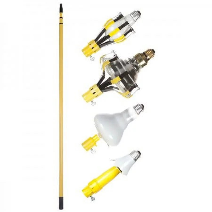 Bayco LBC600SDLB - Light Bulb Changer Kit - 8 Unit Floor Display - 11 Steel Pole And Broken Bulb Changer