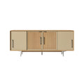 Modern Minimalist Sideboard with Ribbed Doors