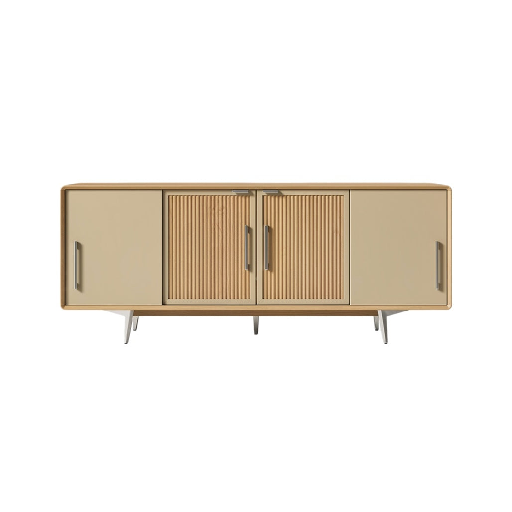 Modern Minimalist Sideboard with Ribbed Doors