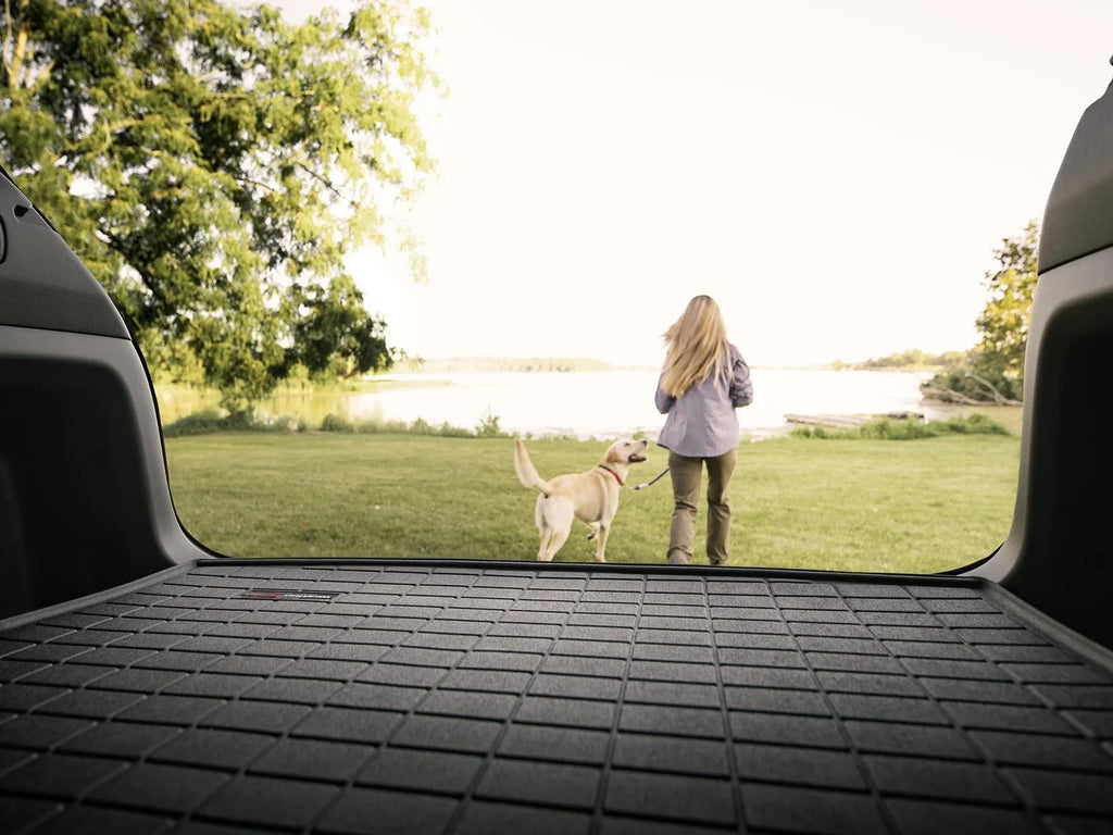 WeatherTech Cargo Trunk Liner with Bumper Protector compatible with 2019-2024 Subaru Forester - Behind 2nd Row Seating With Bumper Protector, Black