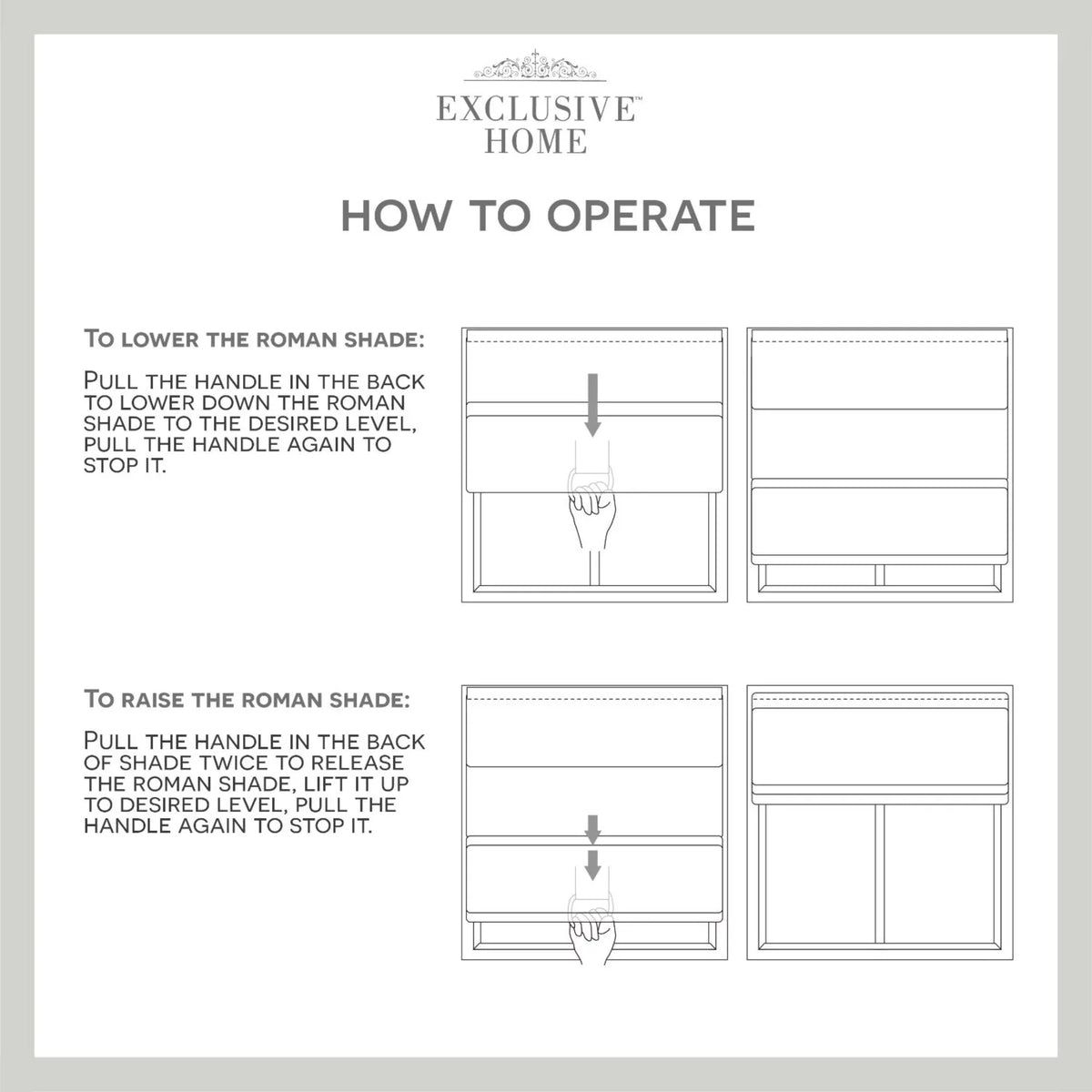 Exclusive Home Esme Total Blackout Roman Shade, 31"x64", Silver