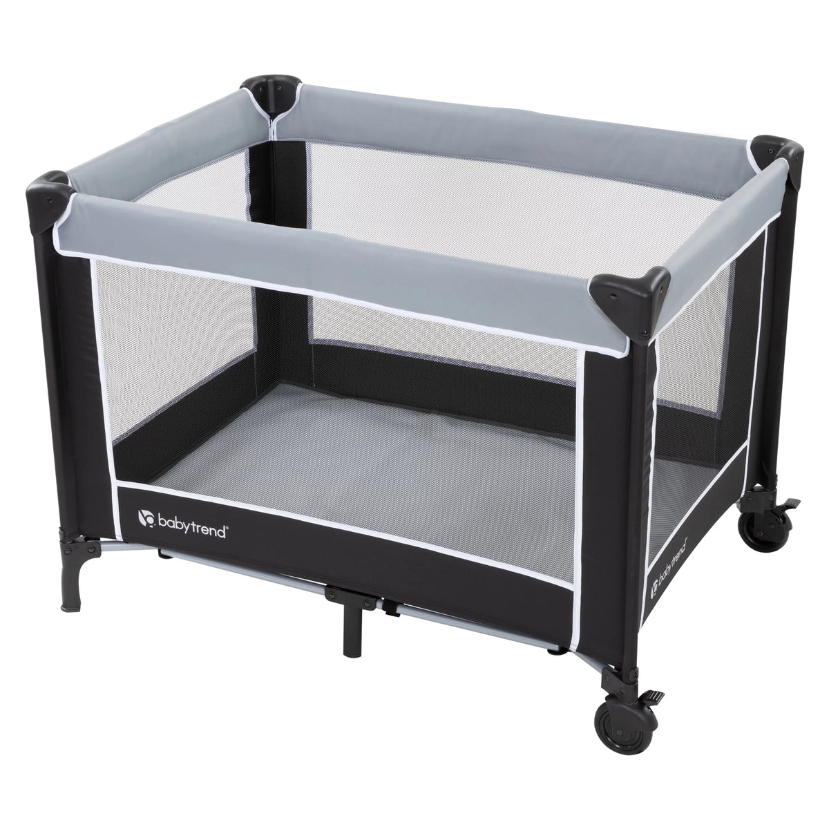Baby Trend FLatitude Portable Playard with Bassinet – Twinkle Grey, Unisex