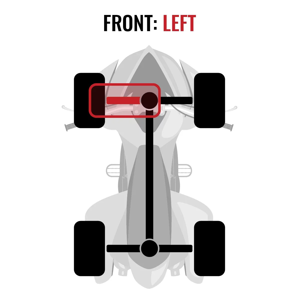 Sixity XT Front Left Axle compatible with Polaris Ranger 1000 2015 - R15RTAD1AA EA DIESEL 4X4