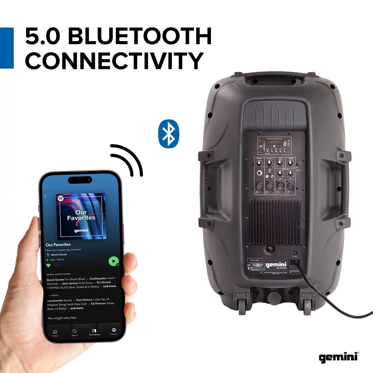Gemini PA-SYS15 Complete Dual Speaker PA Package