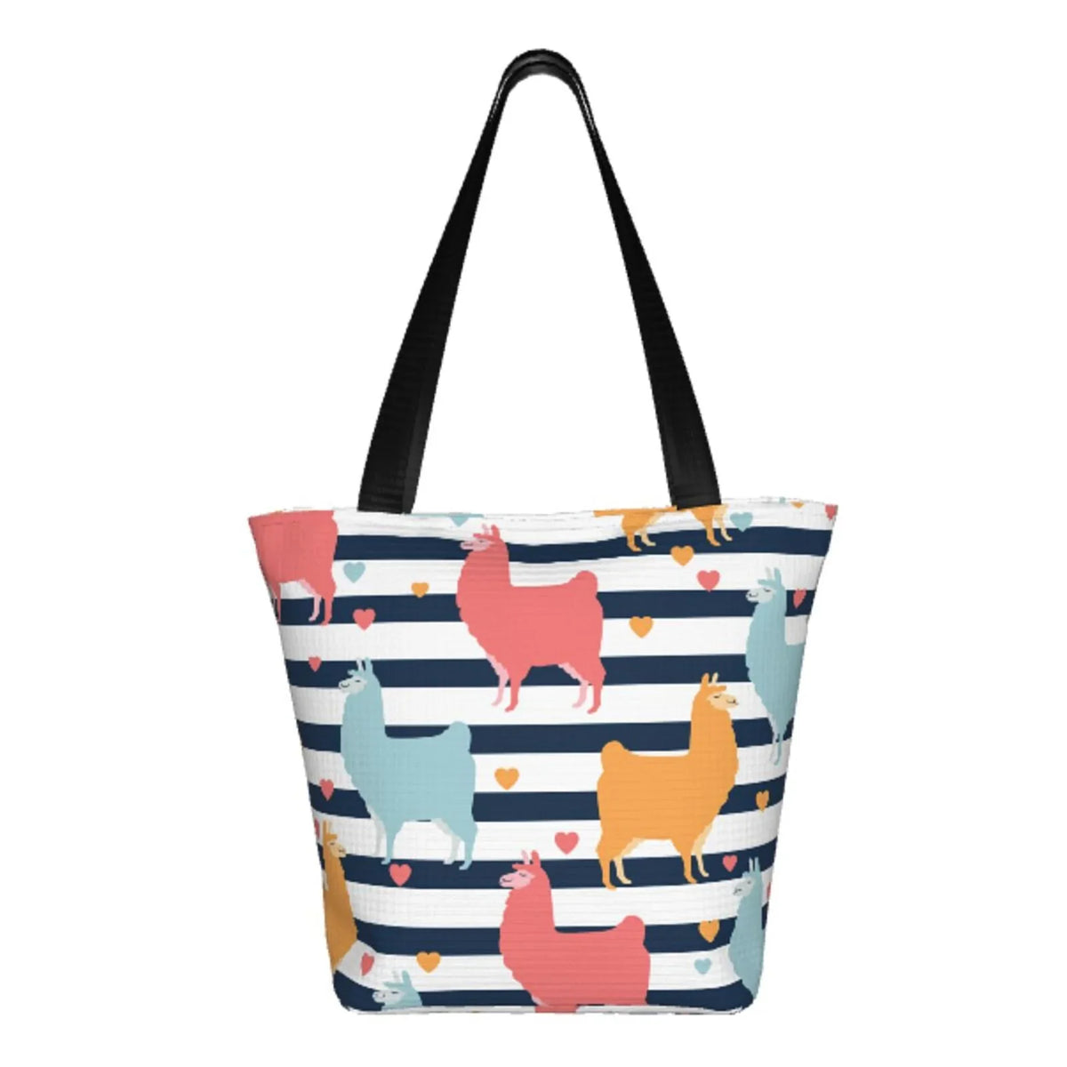 Lukts Colorful Llama Tote Bag,Shoulder Bag Women'S Hobos Handbags Large Capacity Shopping Bag