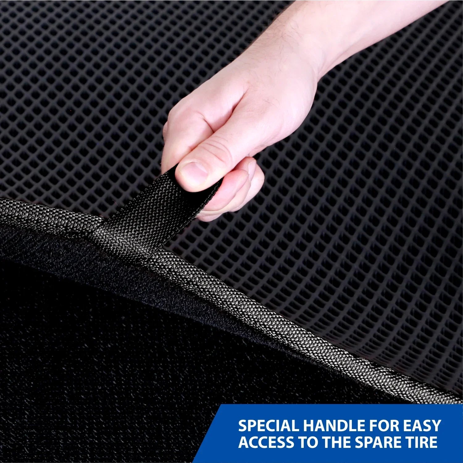Goodyear Custom Fit Cargo Mat Liner for Toyota Camry 2018-2024 - Heavy Duty Trunk Liner, Diamond Shape, Luggage with Waterproof, Liquid & Dirt Trapping Technology - Anti-Slip Cargo Liner - GY004551