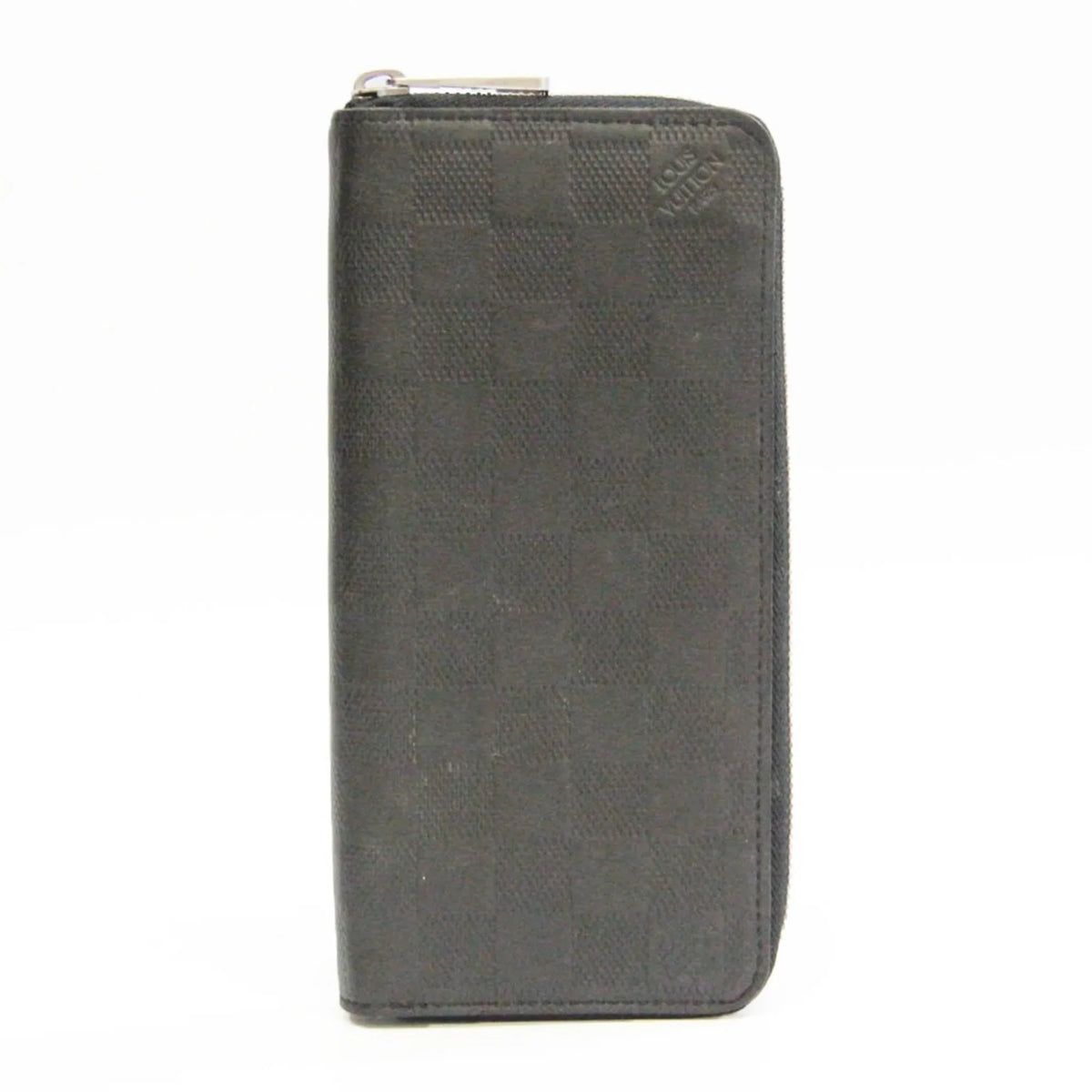Pre-Owned Louis Vuitton Damier Infini Zippy Wallet Vertical N63548 Men's Damier Infini Long Wallet (bi-fold) Onyx (Good)