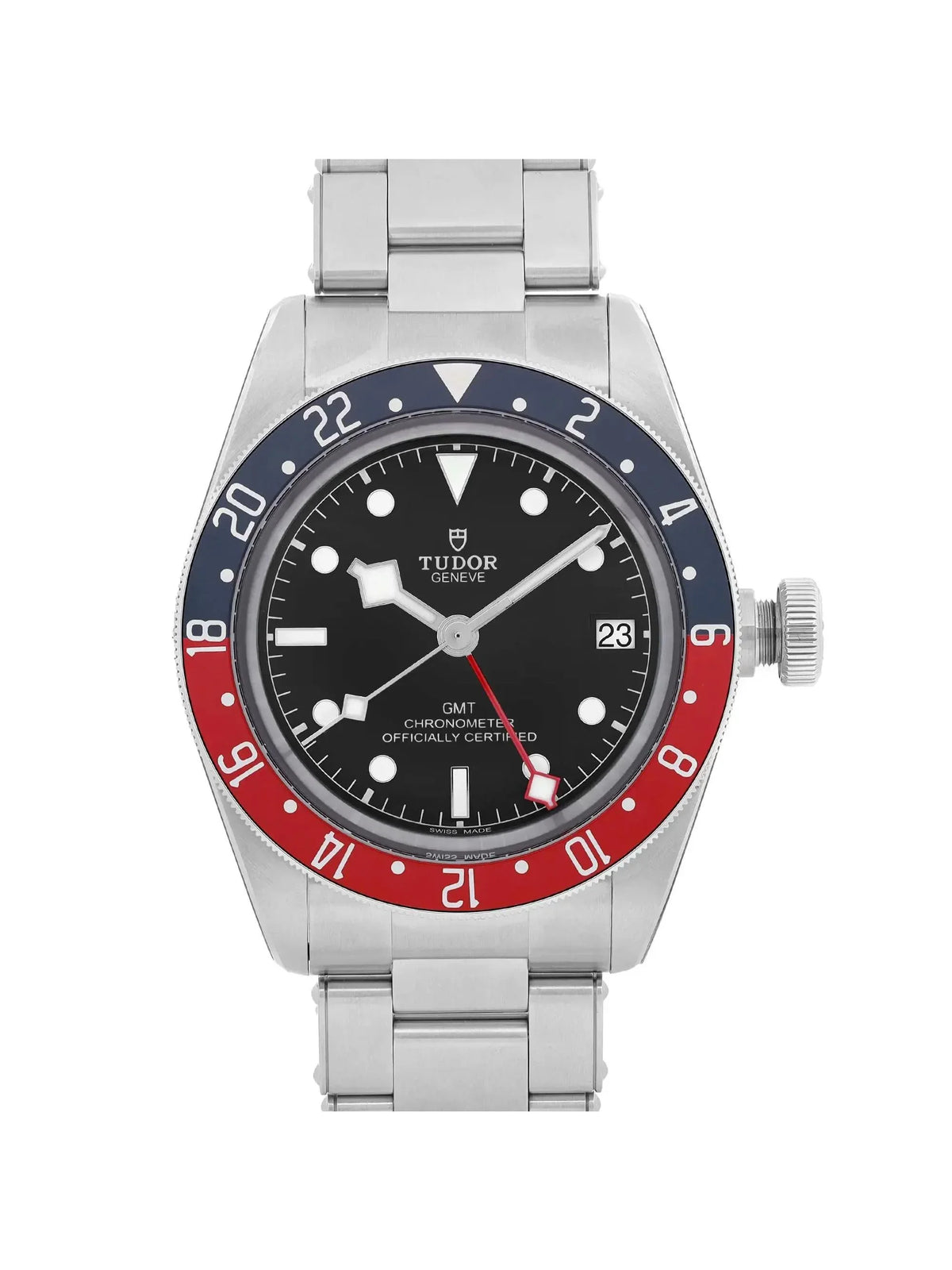 New Tudor Heritage Black Bay GMT Steel Black Dial Men Automatic Watch 79830RB