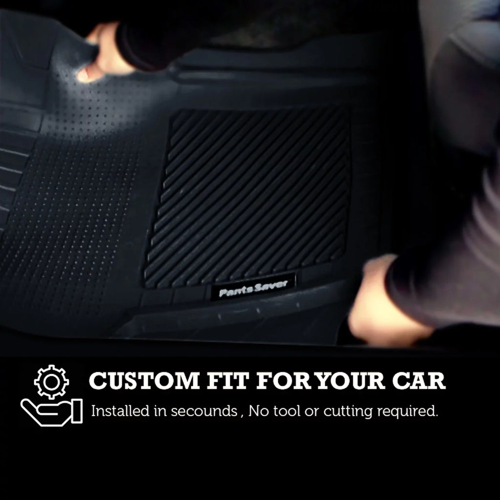 PantsSaver Custom Fit Floor Mats for Genesis GV60 2023 All Weather Protection -4 Piece Set (Gray)