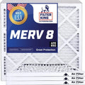 Filter King 10.5x42.5x1a Air Filter | 4-PACK | MERV 8 HVAC Pleated A/C Furnace Filters | MADE IN USA | Actual Size: 10.5 x 42.5 x .75"