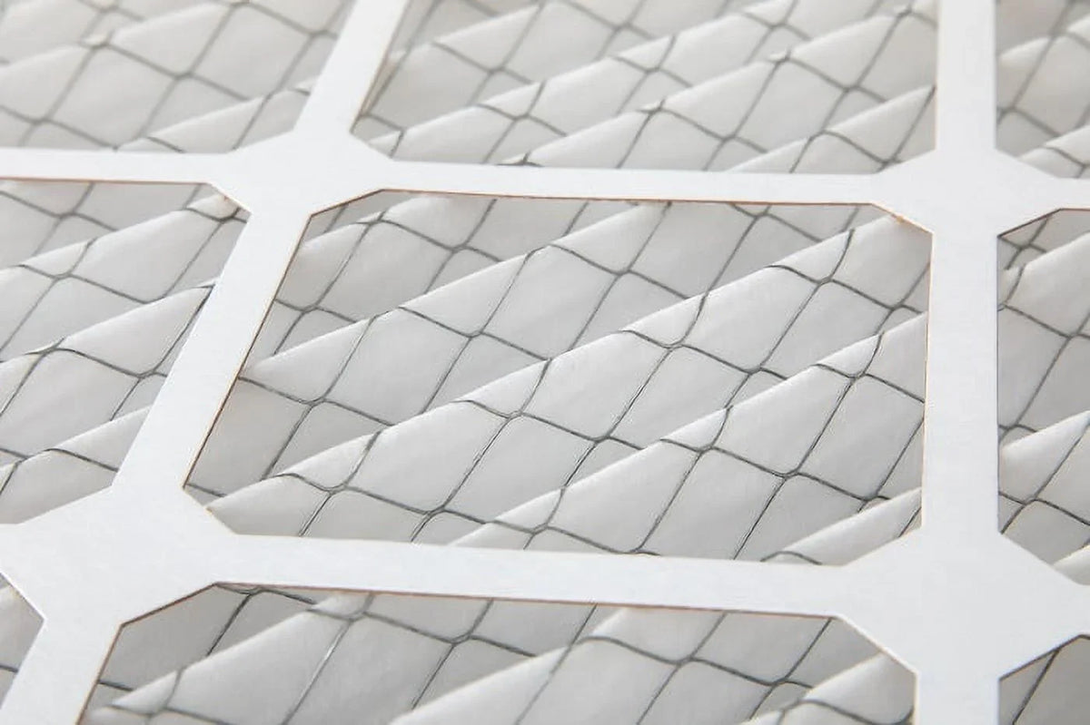 6 Pack of 14x25x1 MERV 13 Pleated Air Filters by Glasfloss. Actual Size: 13-1/2 x 24-1/2 x 7/8