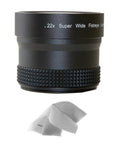 VIXIA HF R800 0.21x-0.22x High Grade Fish-Eye Lens + Nw Direct Micro Fiber Cleaning Cloth