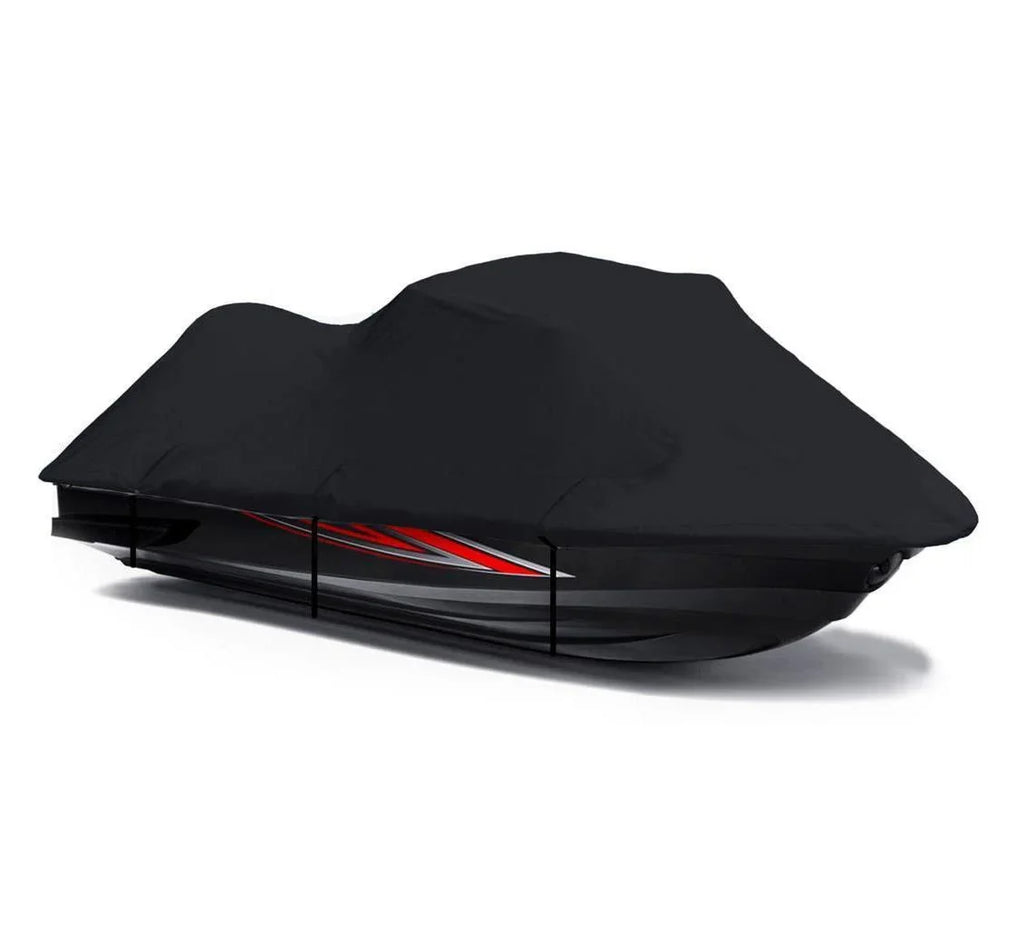 BLACK 600 DENIER JetSki Cover Compatible for Kawasaki 750 STX 1994 1995 1996 1997 1998 Jet Ski Watercraft Cover