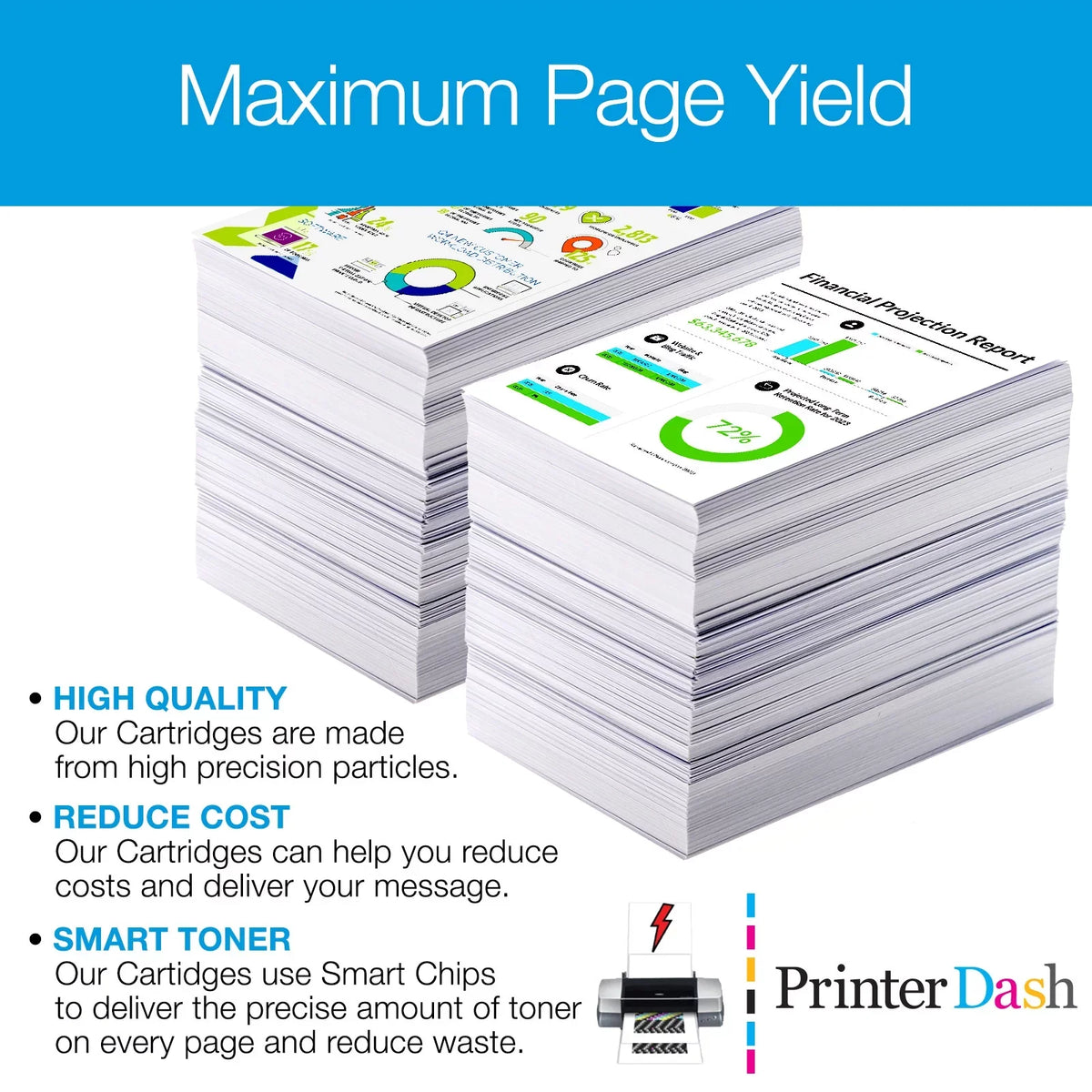PrinterDash Replacement for Stylus Photo R3000 Inkjet Combo Pack (2-PBK/1-C/M/Y/LC/LM) (NO. 157) (C13T157120-2B5CS)
