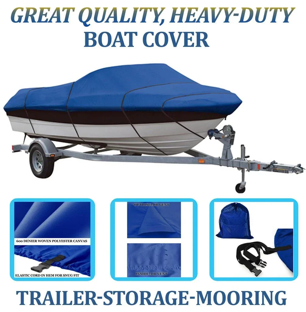 BLUE, GREAT QUALITY BOAT COVER Compatible for SEA SPRITE 1779 SEA HAWK I/O ALL YEARS