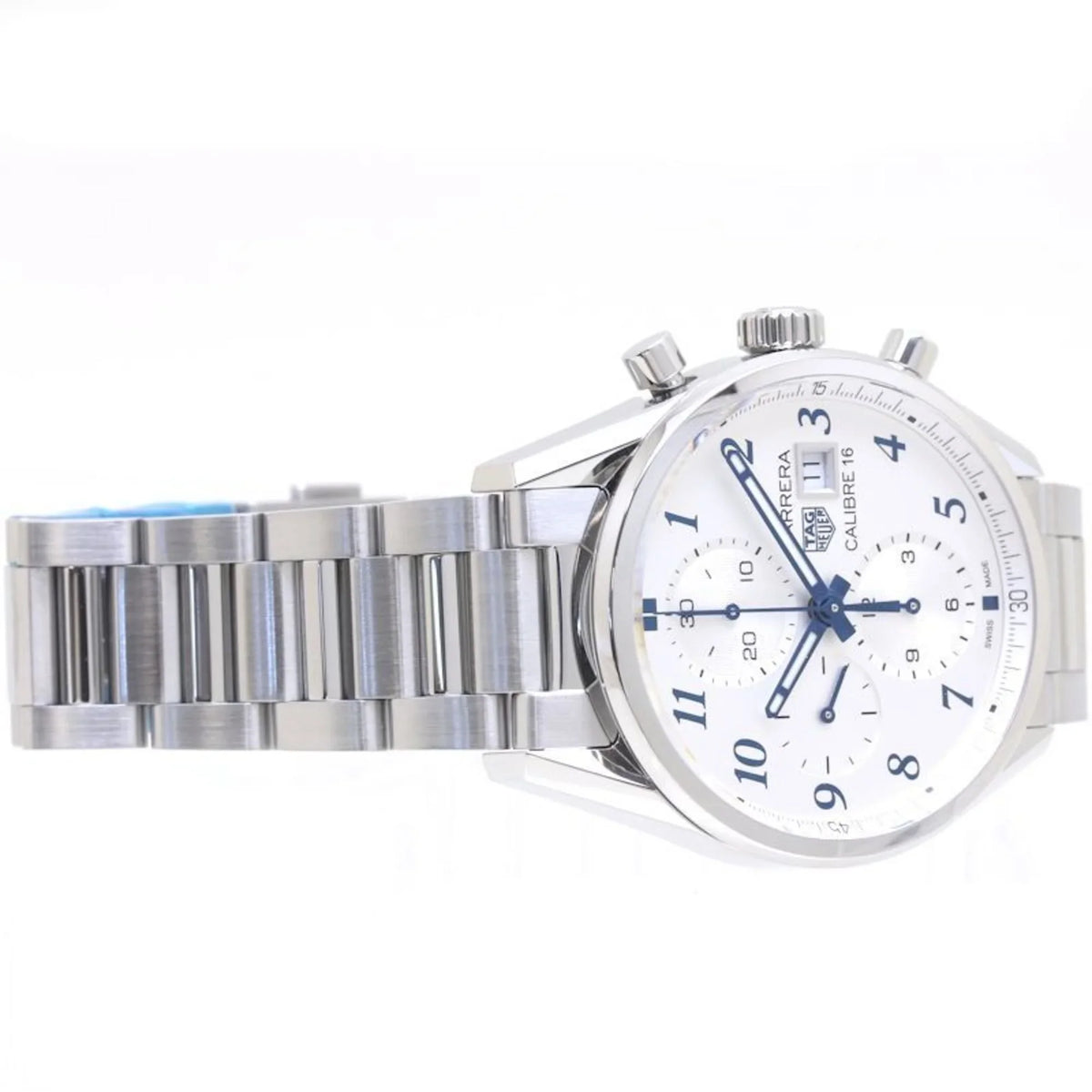 Pre-Owned TAG HEUER Carrera Chronograph Blue Edition CBK2114.BA0715 Stainless Steel Men's 39307 (Good)