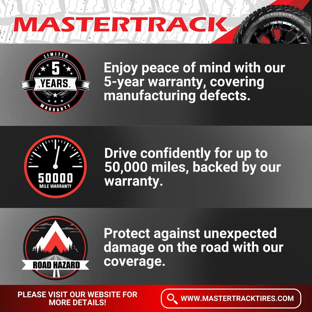 Mastertrack BADLANDS AT All Terrain LT285/70R17 10 Ply E 126S SUV Light Truck Tire 285/70/17(Tire Only)