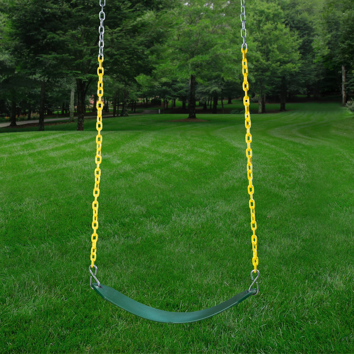 Gorilla Playsets Navigator Wooden Swing Set with Green Vinyl Canopy, Monkey Bars, and Rock Climbing Wall