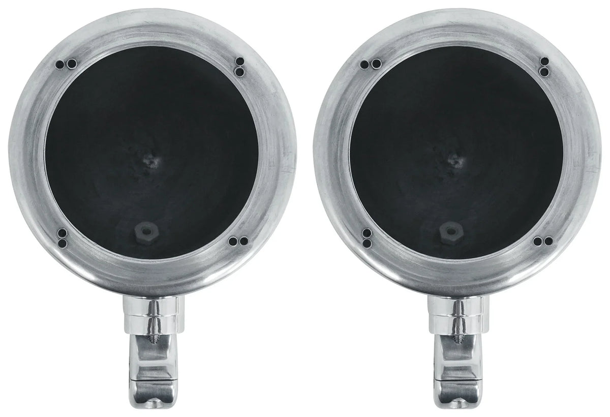 (2) Polk Audio 4" Chrome Tower Speakers+MTX 2-Channel Amp For ATV/UTVCART