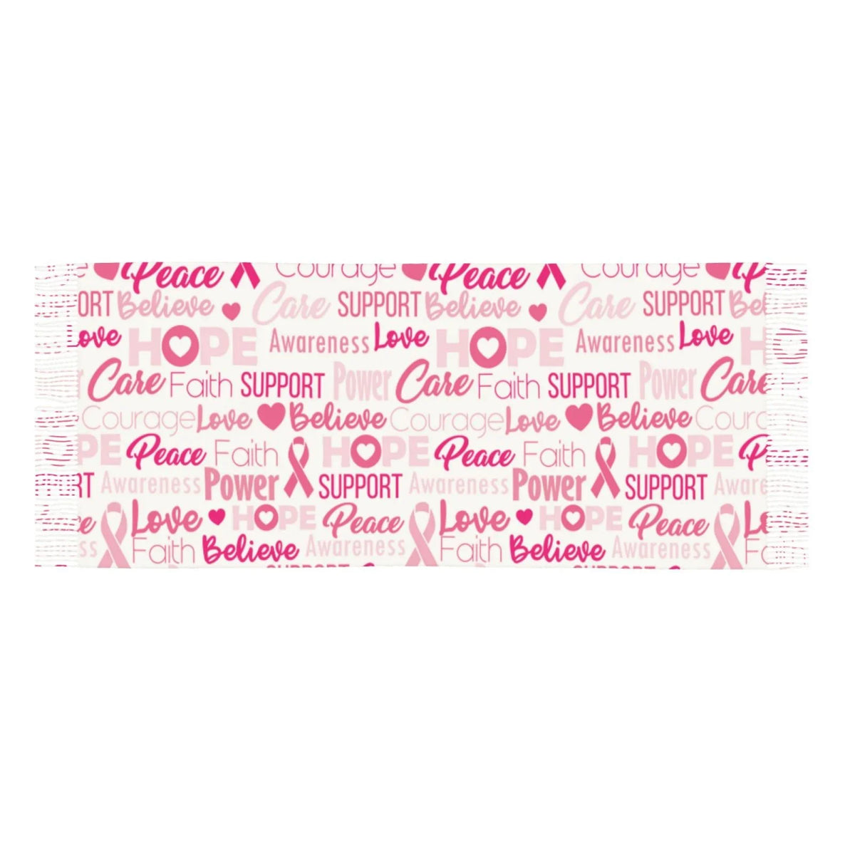 Bingfone Soft Cashmere Feel Scarf For Women Elegant Art Print Winter Warm Scarves Large Shawl Wrap Gifts- Breast Cancer Pink Ribbons Awareness