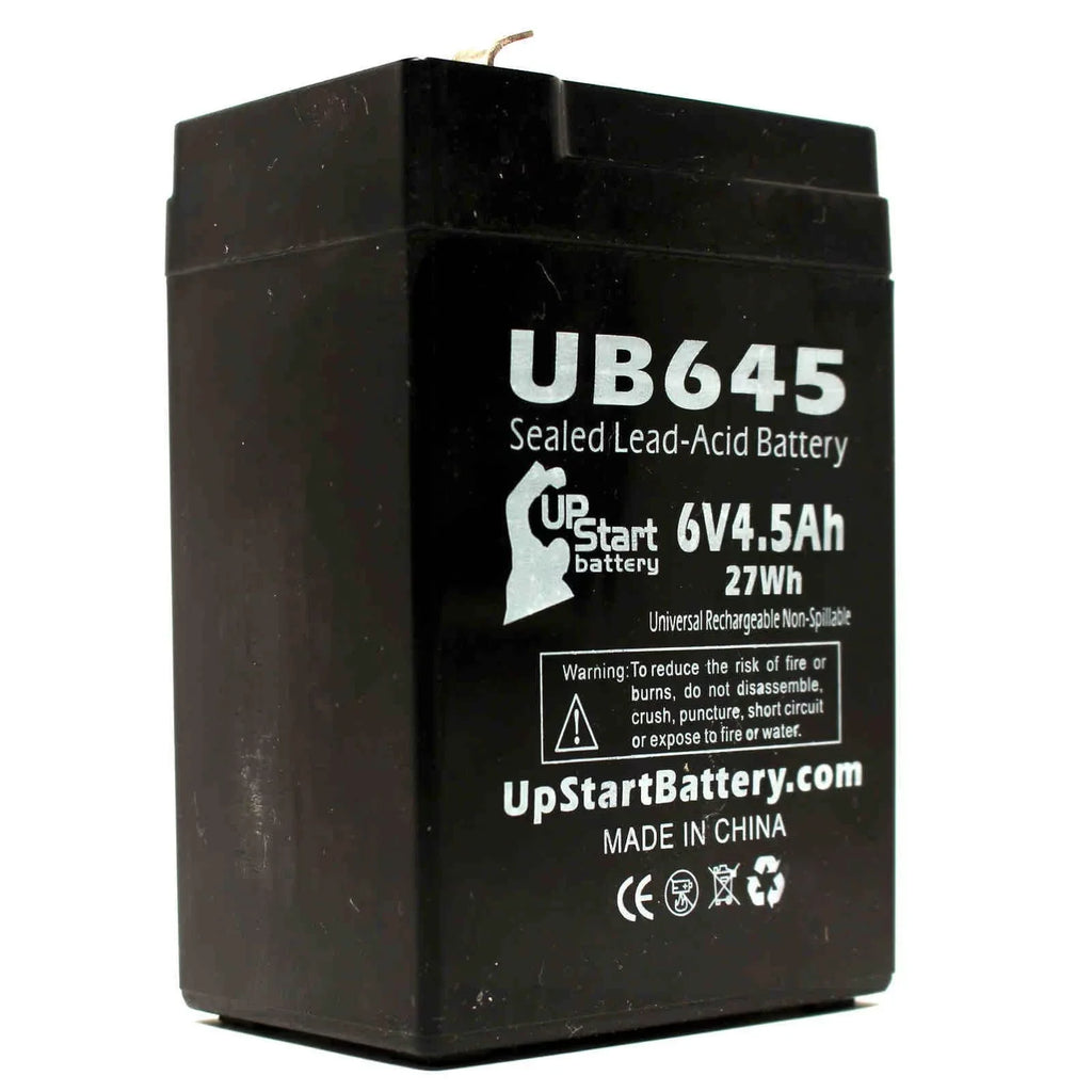 3x Pack - Compatible Tripp Lite BCPRO 850 Battery - Replacement UB645 Universal Sealed Lead Acid Battery (6V, 4.5Ah, 4500mAh, F1 Terminal, AGM, SLA) - Includes 6 F1 to F2 Terminal Adapters