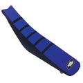 Motoseat Ribbed Traction Seat Cover Black/Blue/Black Compatible With Yamaha YZ250FX 2020