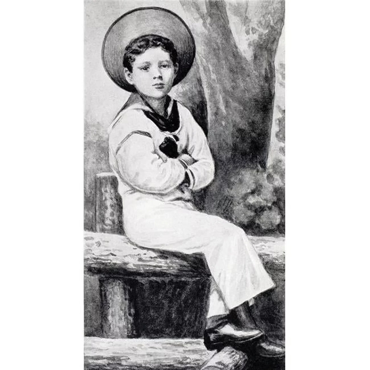 Winston S Churchill 1874 to 1965 Aged Five From A Roving Commission by Winston S Churchill Published by Scribners 1930 2 Poster Print, 20 x 38