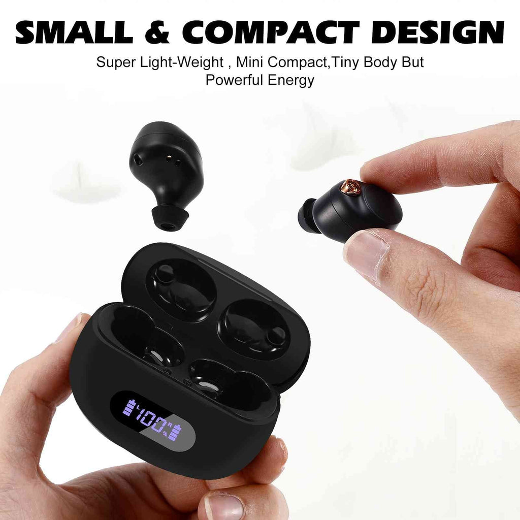 UrbanX True Wireless Bluetooth Earbuds + Charging Case, Black, Dual Connect, IPX5 Water Resistance, Bluetooth 5.2 Connection, Balanced, Bass Boost Compatible with  Z6 Pro