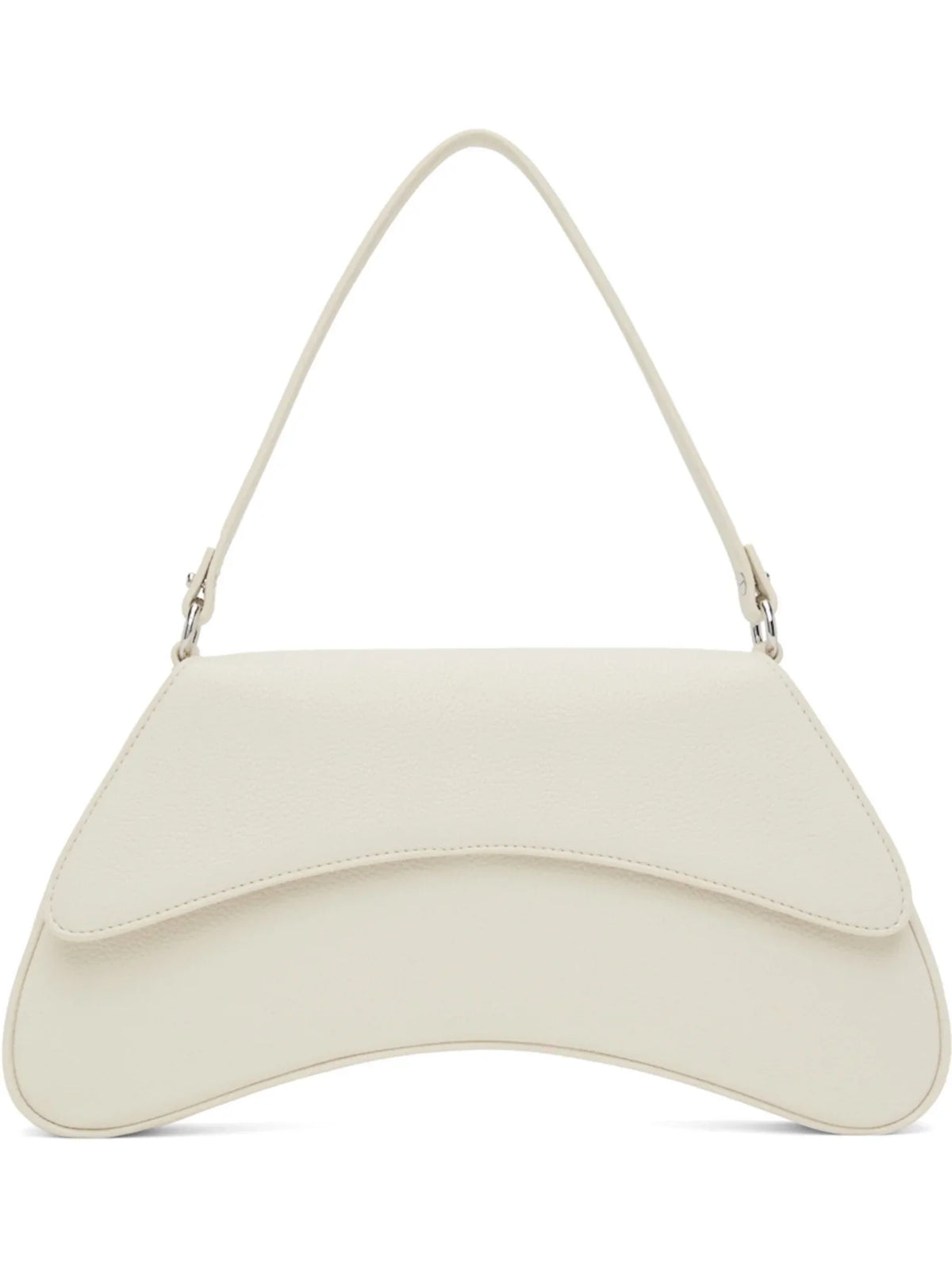 SIMON MILLER Women's White Solid Single Strap Shoulder Bag
