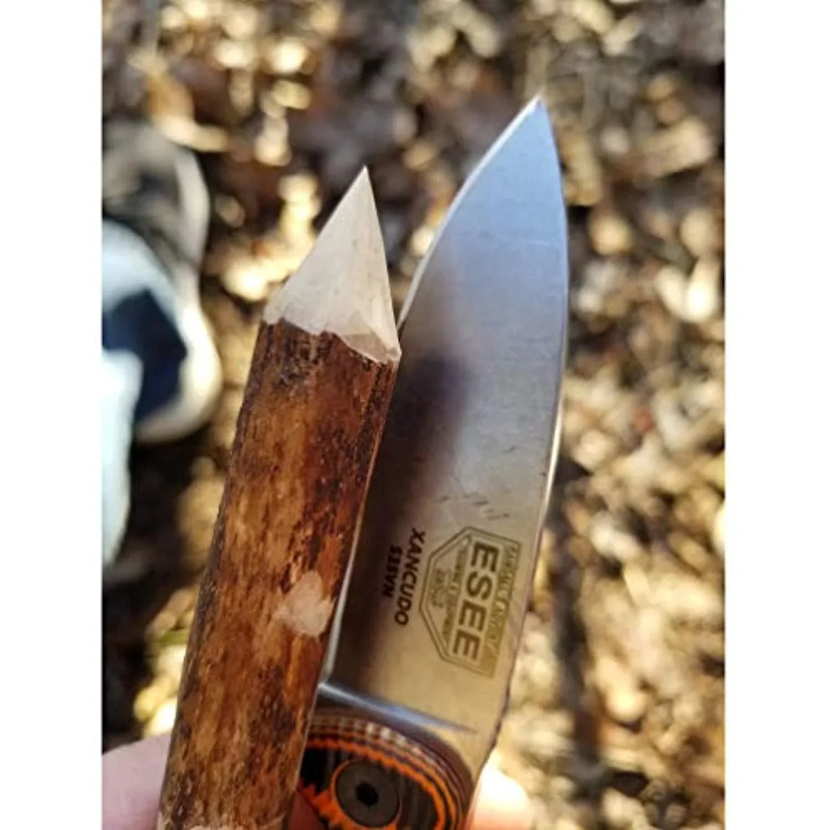 ESEE XAN2-006 Xancudo Fixed Blade Knife S35VN Stainless Steel & Orange/Black G10 Knives